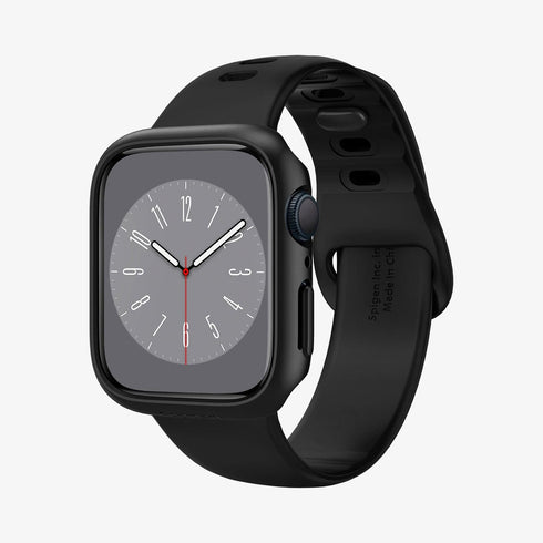 ACS05458 - Apple Watch Ultra (Apple Watch (49mm)) Case Thin Fit in black showing the front